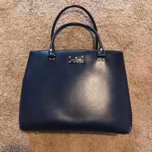 Brand New Kate Spade Navy Leather Handbag